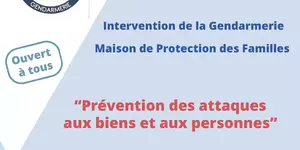  Intervention de la Gendarmerie sur la prévention des attaques aux biens et aux personnes