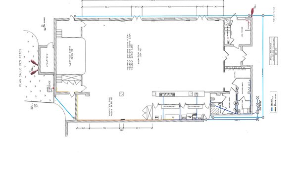 Etat des lieux et prise de la salle le vendredi à 17 heures